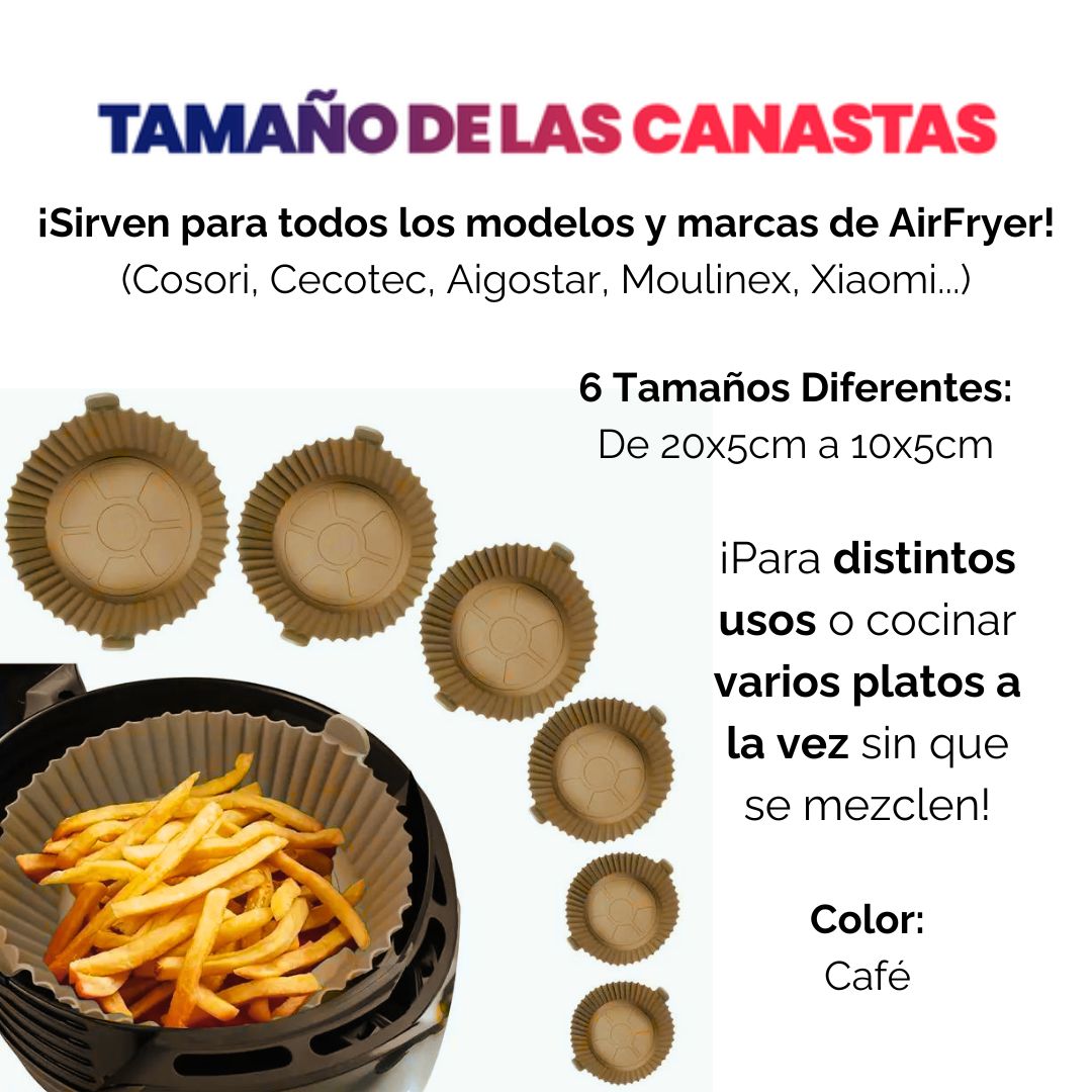 6 Bandejas de Silicona CleanFryer™