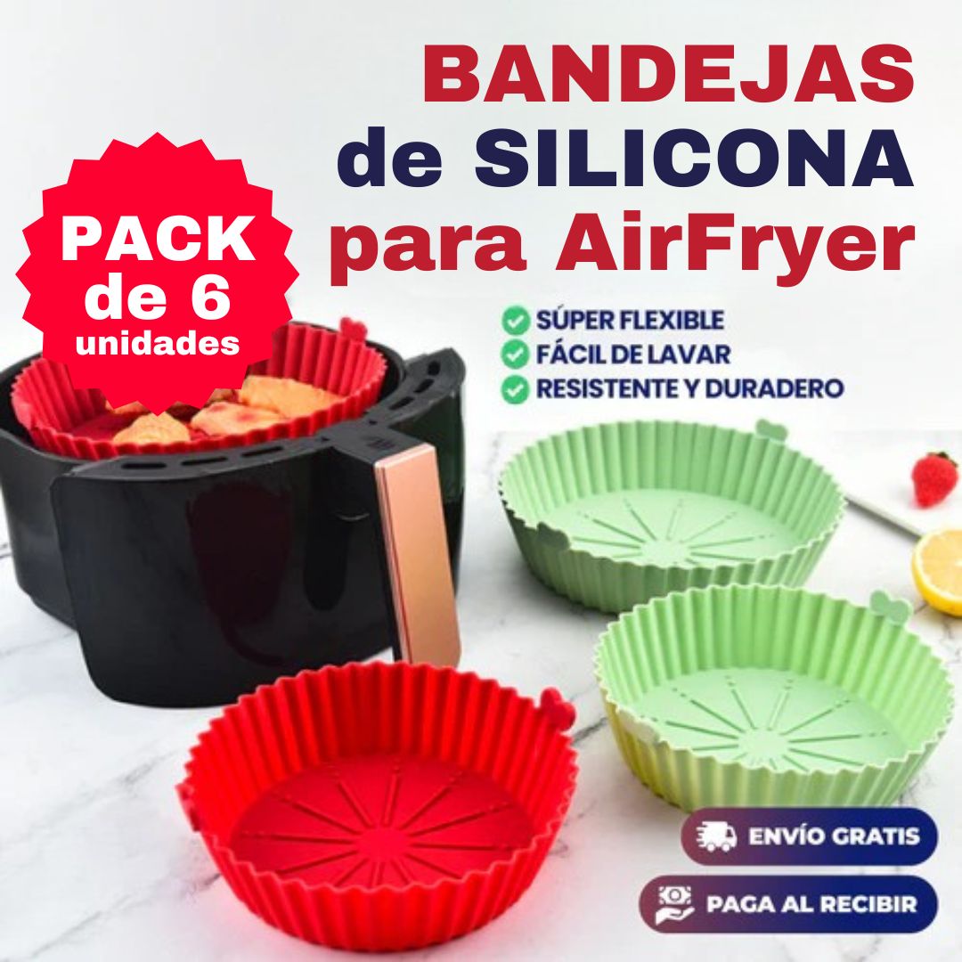 6 Bandejas de Silicona CleanFryer™